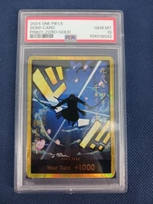 One Piece Don Card Zoro PRB01 Premium Booster Gold Frame 2024 PSA 10