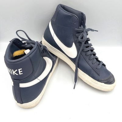#ad Nike Blazer Mid #x27;77 Navy Blue High Top Sz 11 Retro Streetwear Classic $39.00