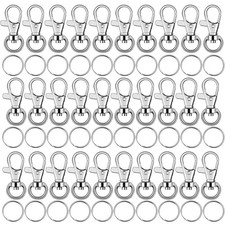 Key Chain Swivel Hooks, Anezus 100pcs Keychain Hardware Metal Swivel Snap Hook L