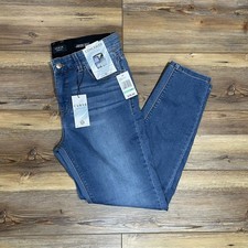 Curve Appeal High Rise Skinny Jeans Size 8 /29 Blue Tummy Control Shape Wear NEW