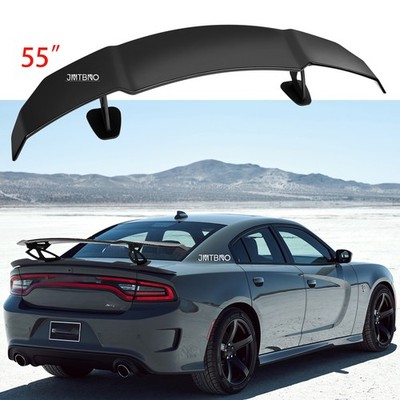 55'' GT Style Rear Trunk Spoiler Wing For Dodge Charger SRT SXT 2011-2023 BLACK