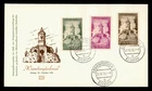 DR WHO 1956 GERMANY SAAR FDC SEMI POST COMBO R77634