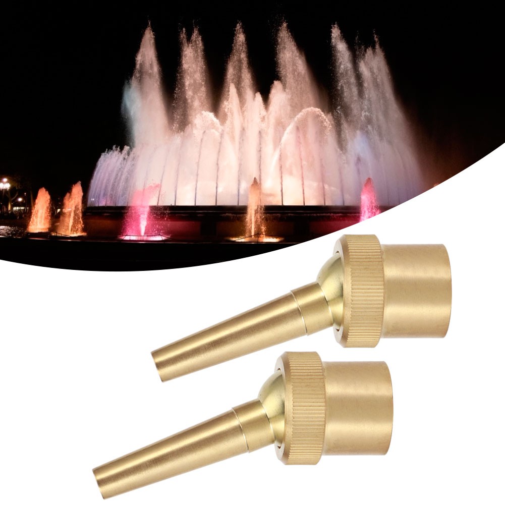 HG 2PCS G3/4in DN20 Multi Direction Jet Water Fountain Nozzle Sprinkler Spray He