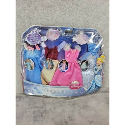 Disney Princess Cinderella Total Fairytale Fashions Mattel X4129 4 Outfits 2012