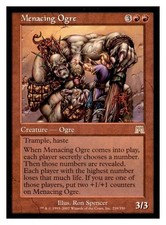 2002 Menacing Ogre Onslaught MTG Magic The Gathering Trading Card TCG CCG