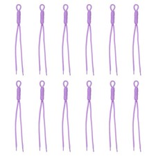 12Pcs Paracord Keychain Braided Rope Keychain Purple
