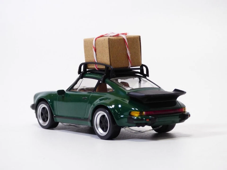 PORSCHE 911 - 930 TURBO vert & galerie & cadeau Noël 1/43 - Photo 3/4