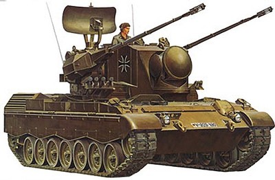 Tamiya 1:35 West German Lfakpanzer Gepard Plastic Model Kit 35099