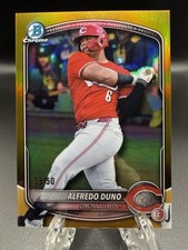 2025 Bowman Draft - Chrome Alfredo Duno #BDC-133 (RC) Gold Refractor /50
