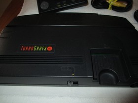 TURBO GRAFX 16 SYSTEM CONSOLE LOT w/ TV SPORTS FOOTBALL NEC *NICE SHAPE*