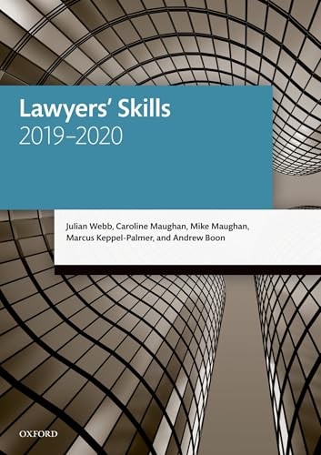 Lawyers' Skills Julian (Professor Of Law, University Of Melbourne) Webb - Image 5