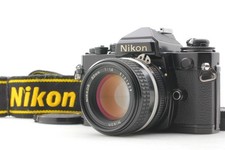  N MINT/w Strap Nikon FE Black SLR Film Camera Ai-s 50mm F1.4 Lens From JAPAN