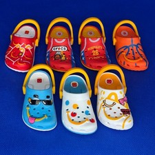 McDonalds Happy Meal 7 Crocs Clips Keychain Set 2024 Limited Edition Rare Charms