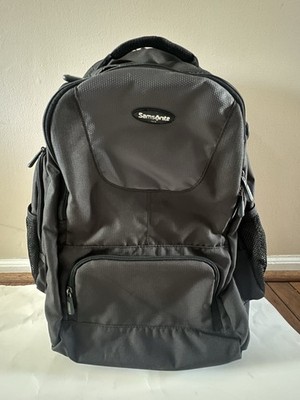 Samsonite Wheeled Backpack w/ Organizational Pockets, Black/Charcoal.