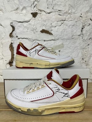 Air Jordan 2 Low  Off-White  Men s Size 8 Pre-owned Sneakers DJ4375-106