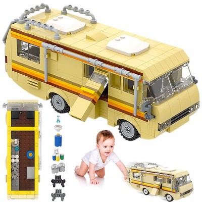 Wohnwagen RV MOC Breaking Bad Bausteine Modell für Heisenberg Jesse Sammler