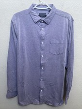 Kenneth Cole Techni-cole Mens Large Purple Long Sleeve Button Down 69 NWT Slim