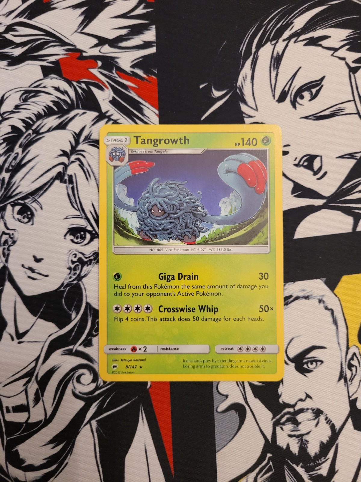Pokemon - Tangrowth - 8/147 - Rare - Burning Shadows - NM