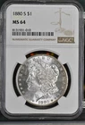 1880 S Morgan Silver Dollar NGC MS-64