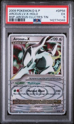 2009 POKEMON DIAMOND & PEARL BLACK STAR PROMO #DP56 ARCEUS LV.X-HOLO PSA 5