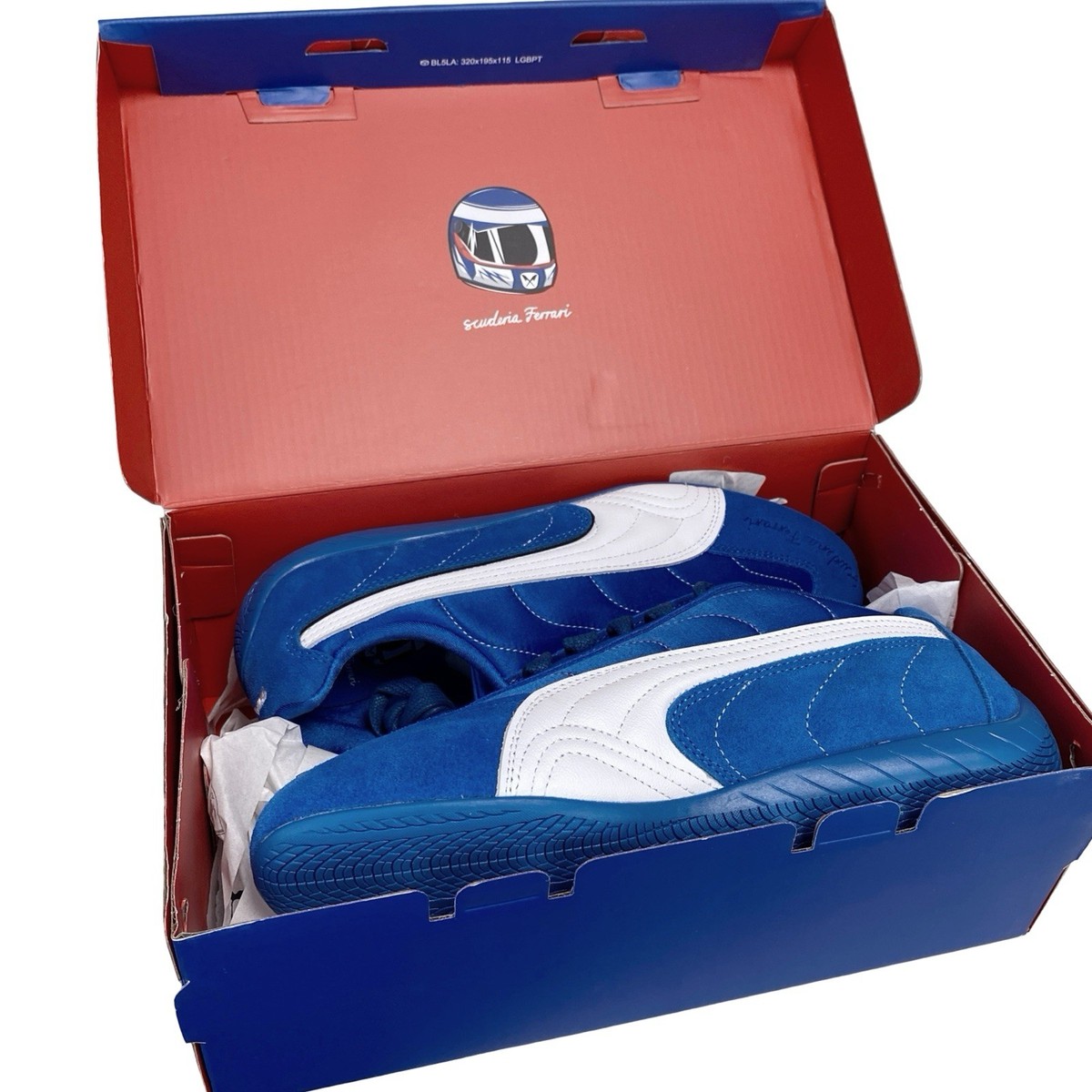 Puma Ferrari Speedcat Monza Size 9.5 Men's Steer Blue / Puma White