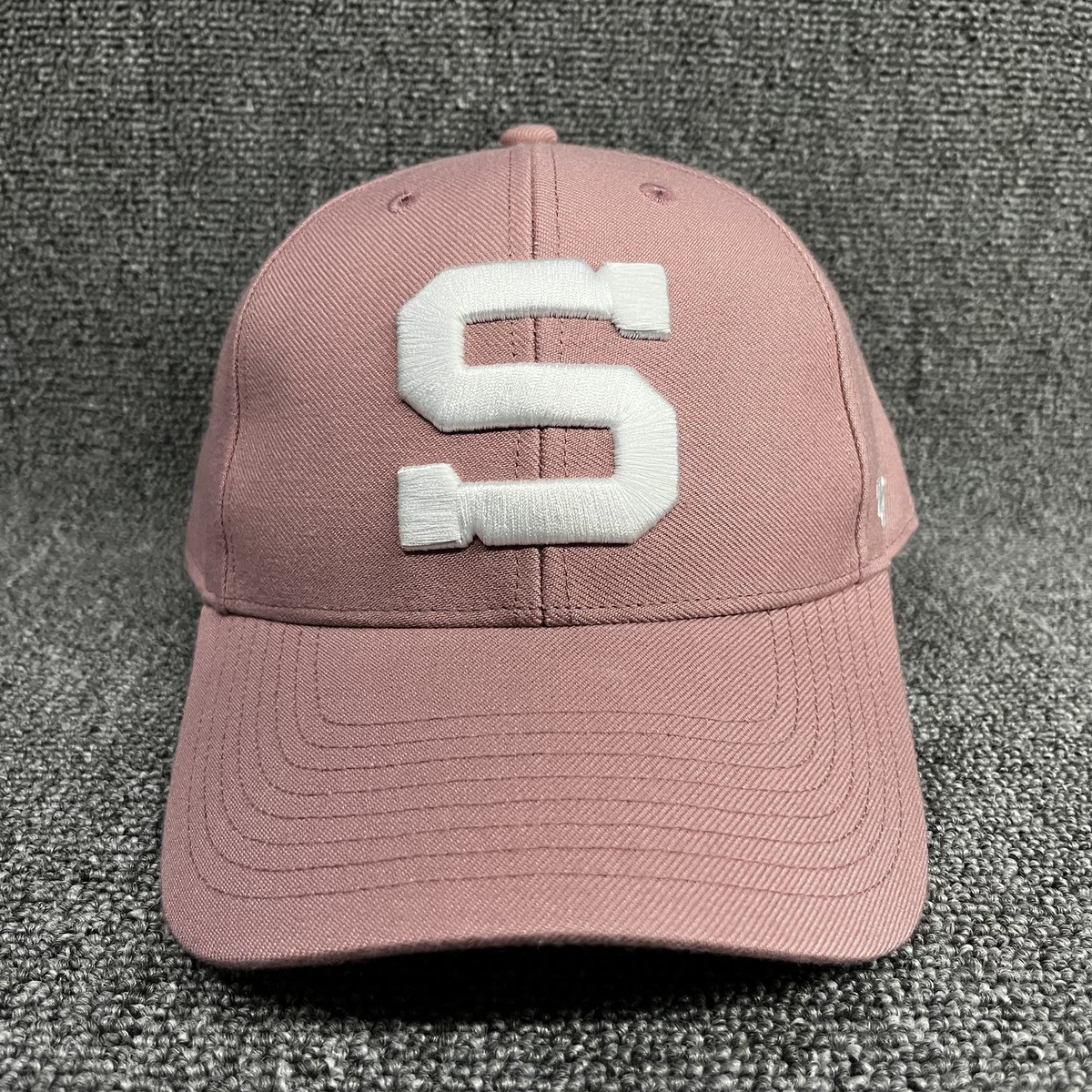 '47 Brand Sparta Spartans Pink Adjustable Hat White Block S Logo Cap OSFA