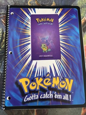 Vintage 2000 Pokemon Squirtle Wartortle Blastoise Lenticular Theme Book New