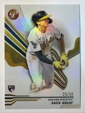 2024 Topps Pristine Zack Gelof Auto RC Gold Refractor Rookie #/50 Athletics