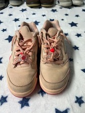 Nike Air Jordan 4 Retro Shimmer GS 5.5 Women  s Sneakers Beige Pink