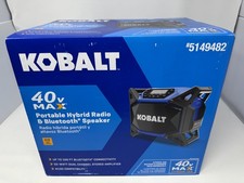   New Kobalt  40V Max Portable Cordless Hybrid Jobsite Radio Bluetooth Speaker