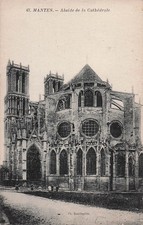 78 MANTES LA JOLIE ABSIDE DE LA CATHEDRALE