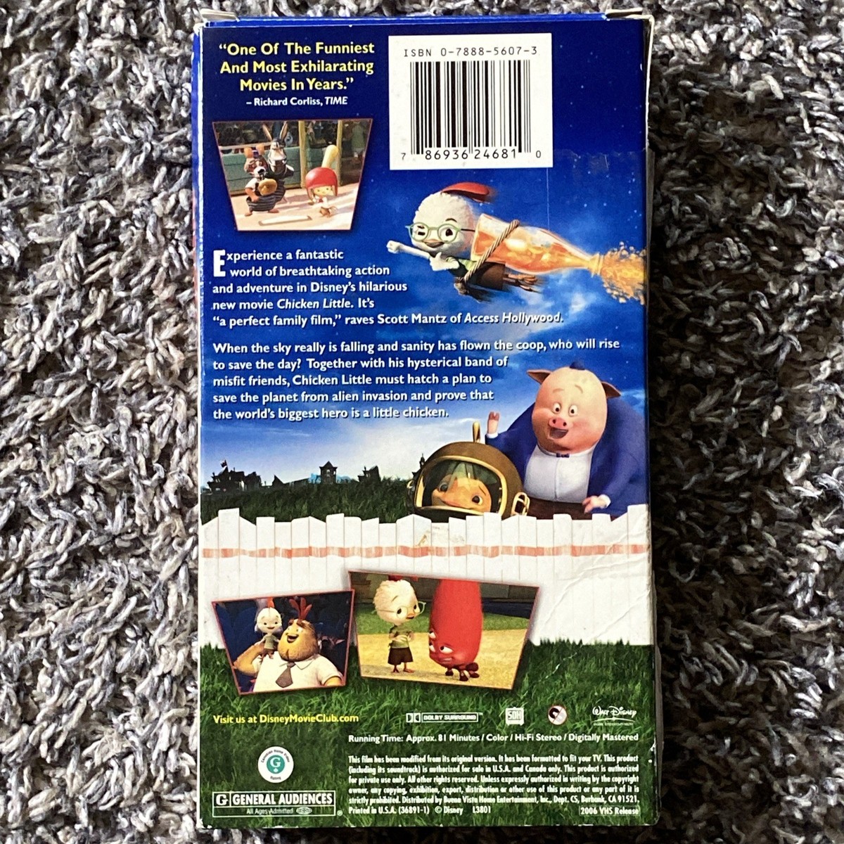 Chicken Little VHS Tape 2006 Disney Movie Club Exclusive Late Release Rare