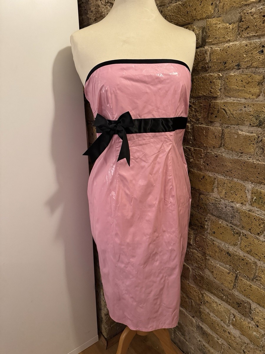 pink pvc bodycon dress Vinyl Dress Pink Pvc Mini Dress Vinyl Plunge Neck Bodycon Mini Dress bodycon latex dress