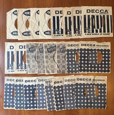 Huge Lot Of 24 Vintage Decca 45 RPM Record Sleeves - Company Sleeves