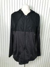 All in Motion Women's Black/Gray Active Jacket Hooded Size L