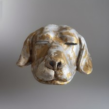 Vintage Venetian Style Papier M ch  Dog Carnival Mask