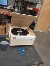 Victrola VTA-820SB-NAT 3-Speed Century 6-In-1 Natural Wood Record Player