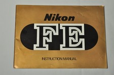 Nikon FE Instruction Manual, Original c1978, Not a Copy 