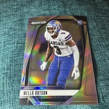 2025 Panini Prizm Draft #17 Mello Dotson - Silver Prizm - Rookie Logo - Kansas