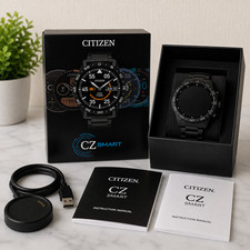 Citizen CZ Smart Gen 2 44mm Smartwatch Black Stainless Steel Wear OS MX1017-50X
