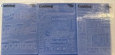 3 Cuttlebug Embossing Folder Provo Craft YOU, ALLEGRO HAPPY BIRTHDAY Scrapbook