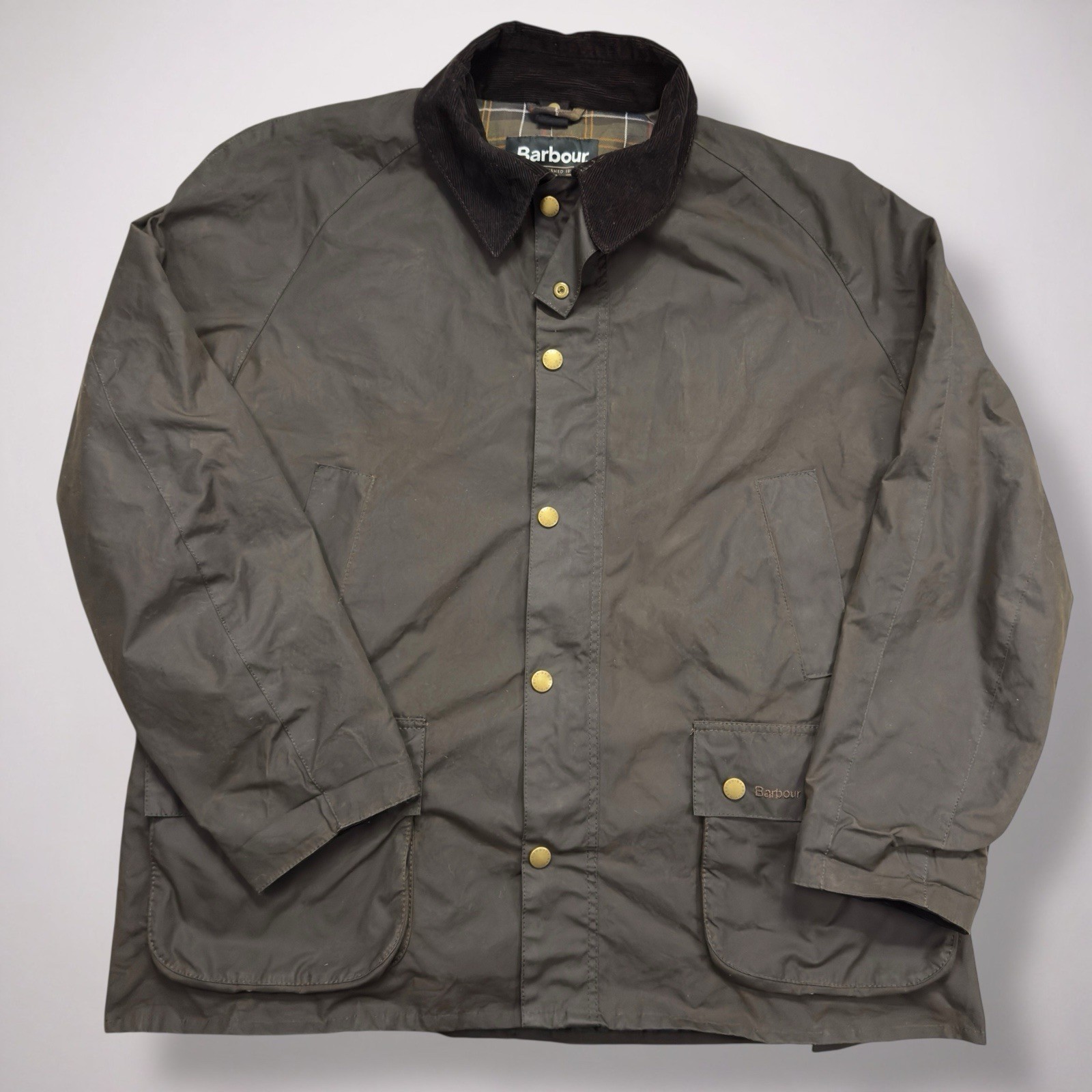 Barbour Ashby Wax Jacket Men’s 3XL Olive image 7