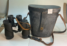 #348 BUREAU OF AERONAUTICS US NAVY SARD BINOCULARS +LEATHER CASE WELL MARKED