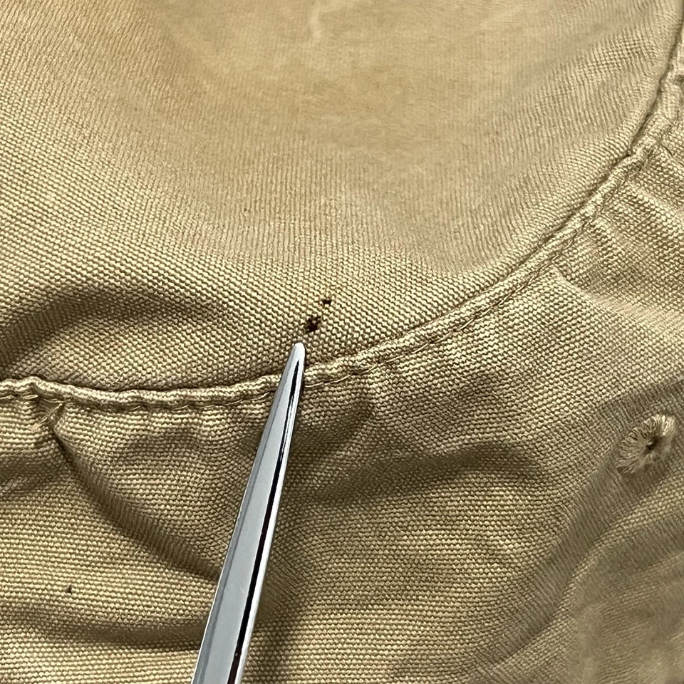 Quiksilver Hat OS Beige Embroidered Logo Adjustable Bucket Cap - Image 4 of 4