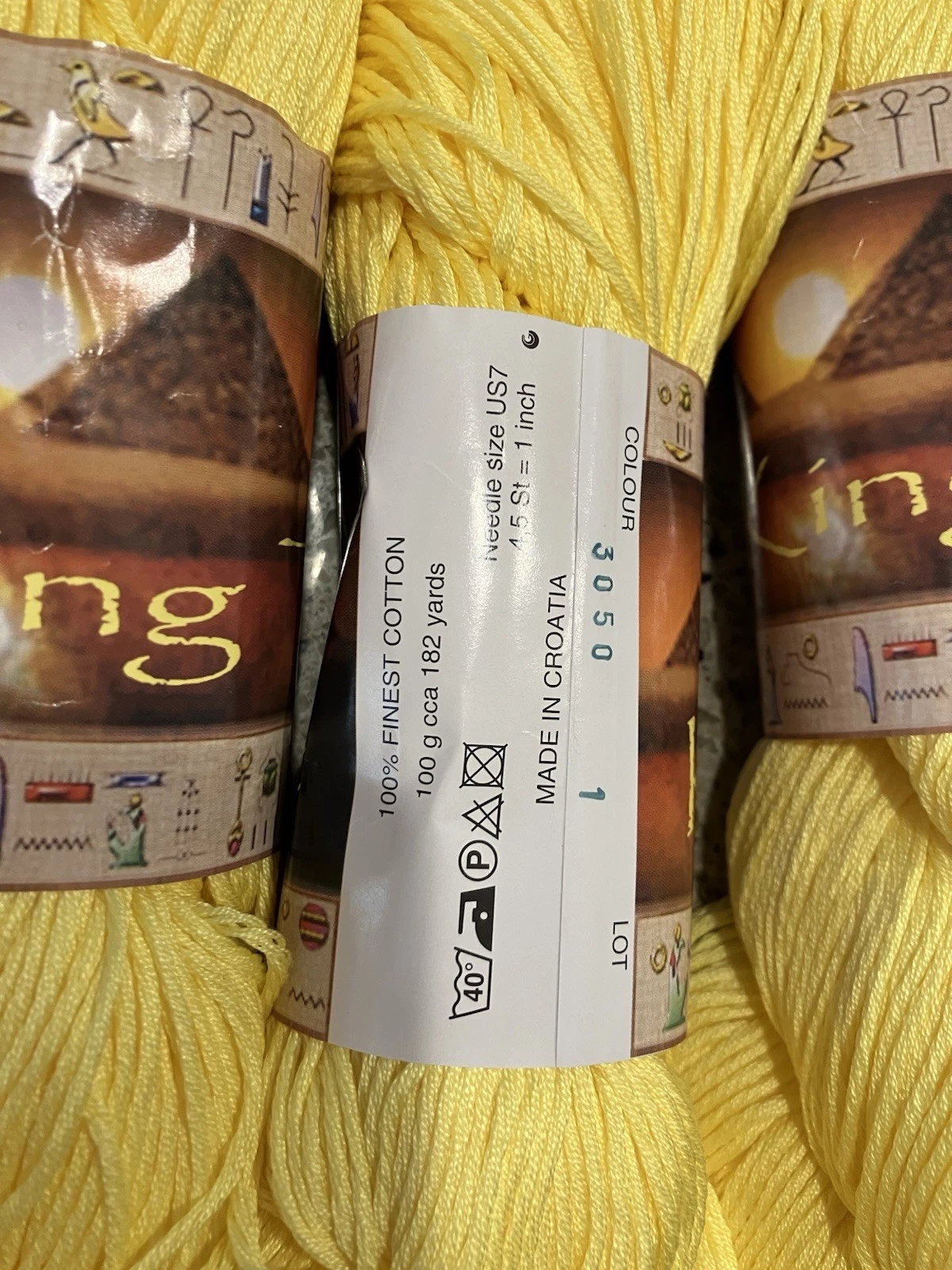 Huge Cotton Yarn Lot! King Tut, Provence, Bahamas, AslanTrends. Destashing 28 s - product detail image 3