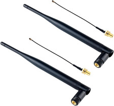 2pcs 915MHz LoRa Antenna 5DBi SMA Male with U.FL/I-PEX to SMA Connector Cable Om