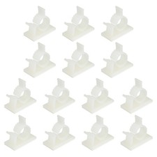 14 Pcs 13-16MM Adhesive Nylon Cable Clamps, Cable Management Clips, White