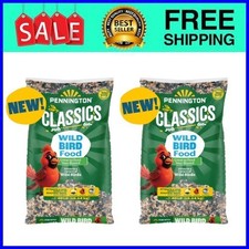 2 pack Pennington Classic Wild Bird Food and Seeds, 40 lb Bag, 1 Bag