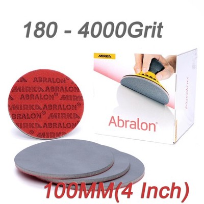 100mm 4 Inch Wet and Dry Sanding Discs Hook and Loop Pads Film Grit 180 - 4000