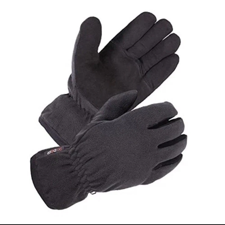 Winter Gloves with Soft Deerskin Suede Leather & Thermal Fleece & Warm Insulate
